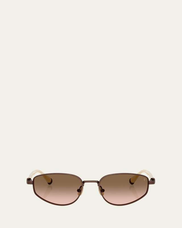 Titanium Oval Sunglasses